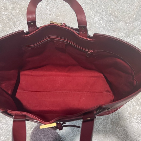 Gucci Belted leather/canvas medium Tote - Picture 10 of 14